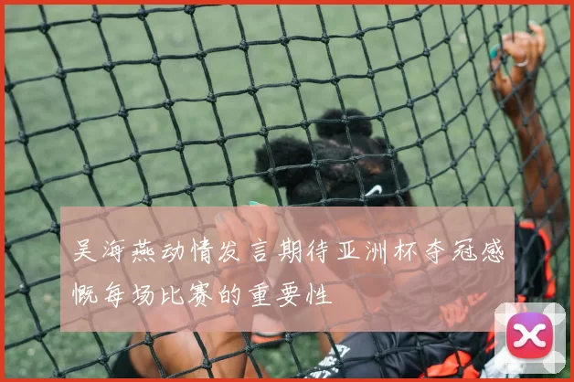 吴海燕动情发言期待亚洲杯夺冠感慨每场比赛的重要性