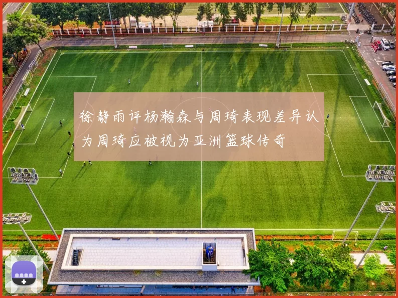 徐静雨评杨瀚森与周琦表现差异认为周琦应被视为亚洲篮球传奇